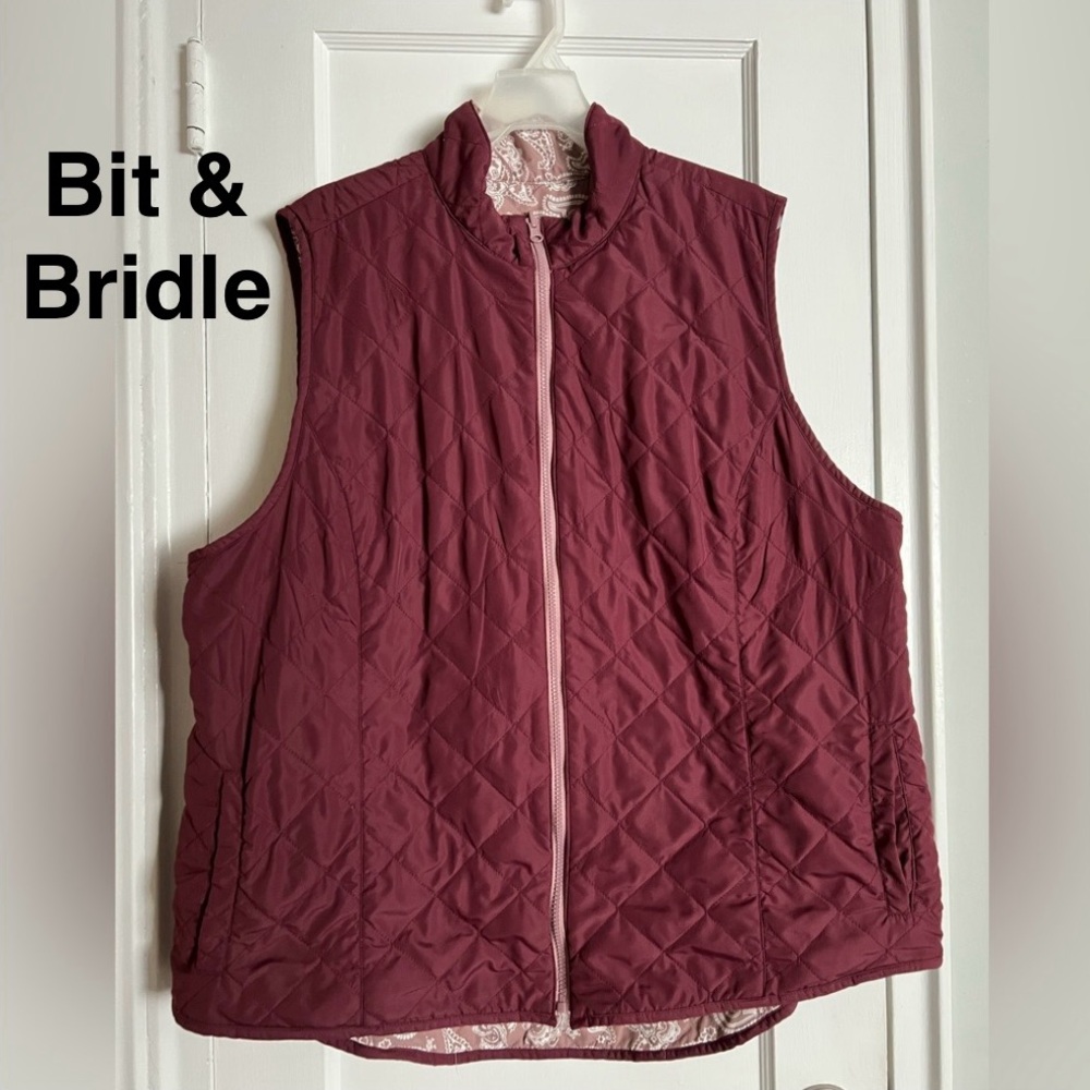 Bit & Bridle Size 2X Reversible 2 Styles in 1 Vest